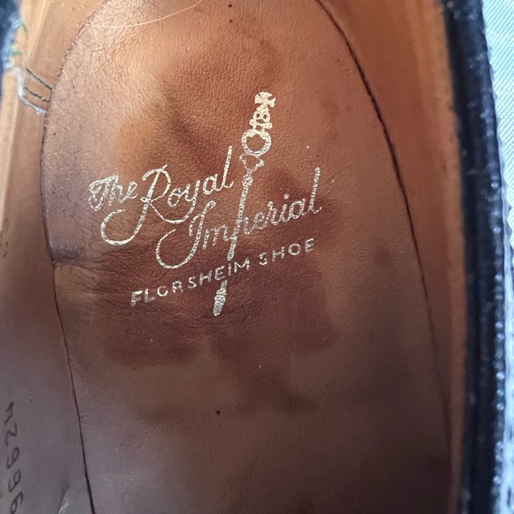 Florsheim Royal Imperial Black Kenmoor Wingtip Oxford Dress Shoes Size 10 NEW - Picture 13 of 15